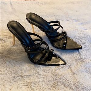 PrettyLittleThing Black Size 7 Heels